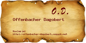 Offenbacher Dagobert névjegykártya